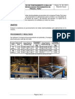 Ensayos de punzonamiento a mallas electrosoldadas