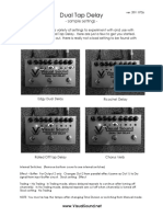 Dual Tap Delay: - Sample Settings