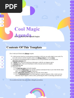 Magic Agenda by Slidesgo