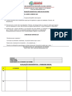 Avaliação Diagnóstica - Parecer Inicial