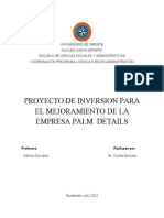 Proyecto de Inversion Palm Details Act