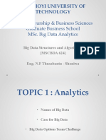 Topic 1 - Analytics