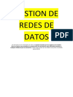 Gestion Redes de Datos