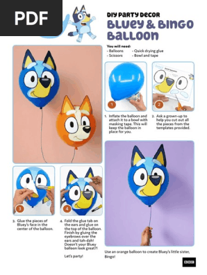 Bluey Globos