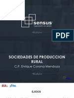 Sociedades Cooperativas y Sociedades de Produccion Rural Sesion II Sensus