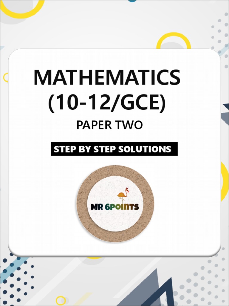 Math Paper 2 - MR 6points | PDF | Mathematics | Determinant