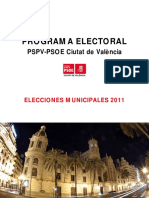 PSPV Programa Valencia 2011