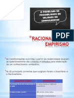 Racionalismo X Empirismo