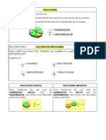 Matematica. Practica de Fracciones