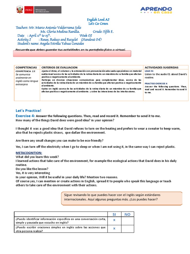Handout 4 Reduce Reuse & Recycle | PDF