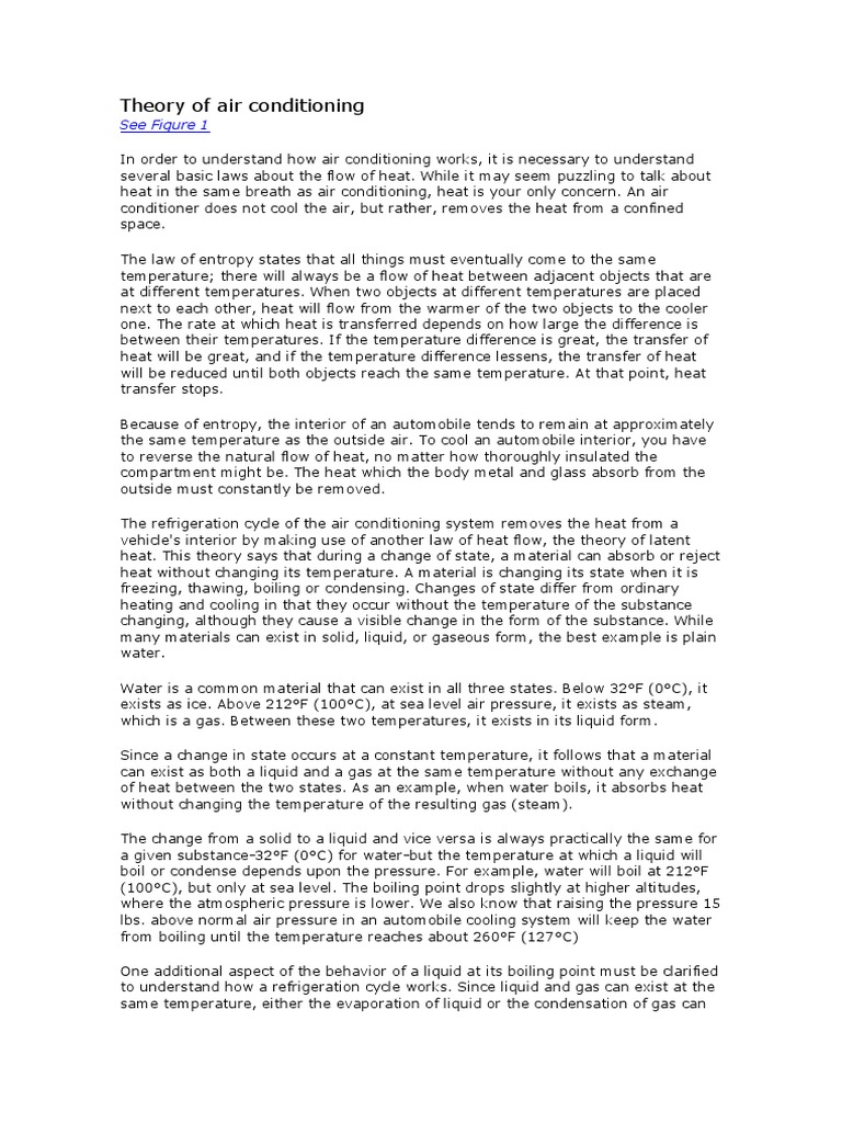 Air Conditioning Theory (Automotive) PDF Ozone Depletion