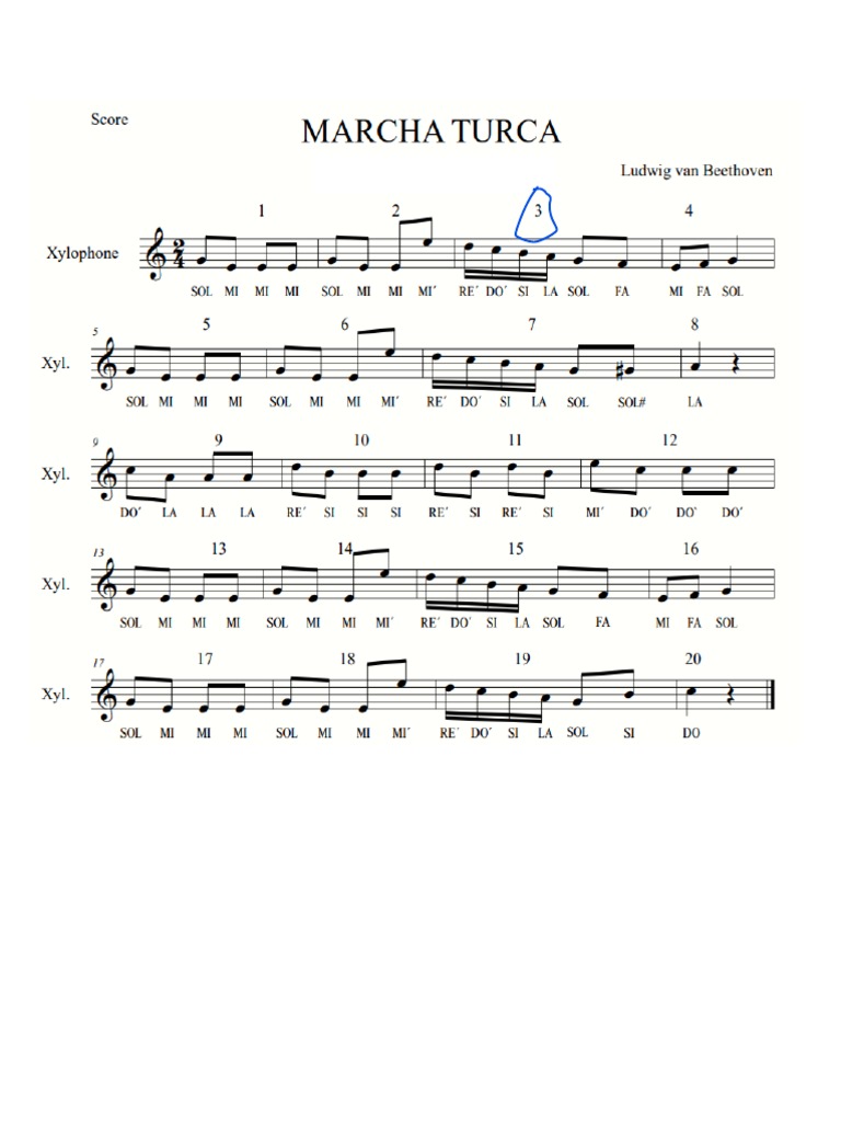 Marcha Turca 7ºbásico PDF