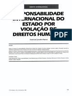 Responsabilidade Internacional Do Estado Por Violação de Direitos Humanos