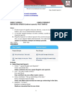 INGLES V. SEMANA 12. 1° Parte - Report Speech. Simple Present