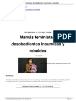 Esther Vivas - Mamás Feministas, Desobedientes, Insumisas y Rebeldes (2019)