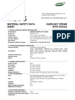 MSDS - Hazelnut Cream With Cocoa1