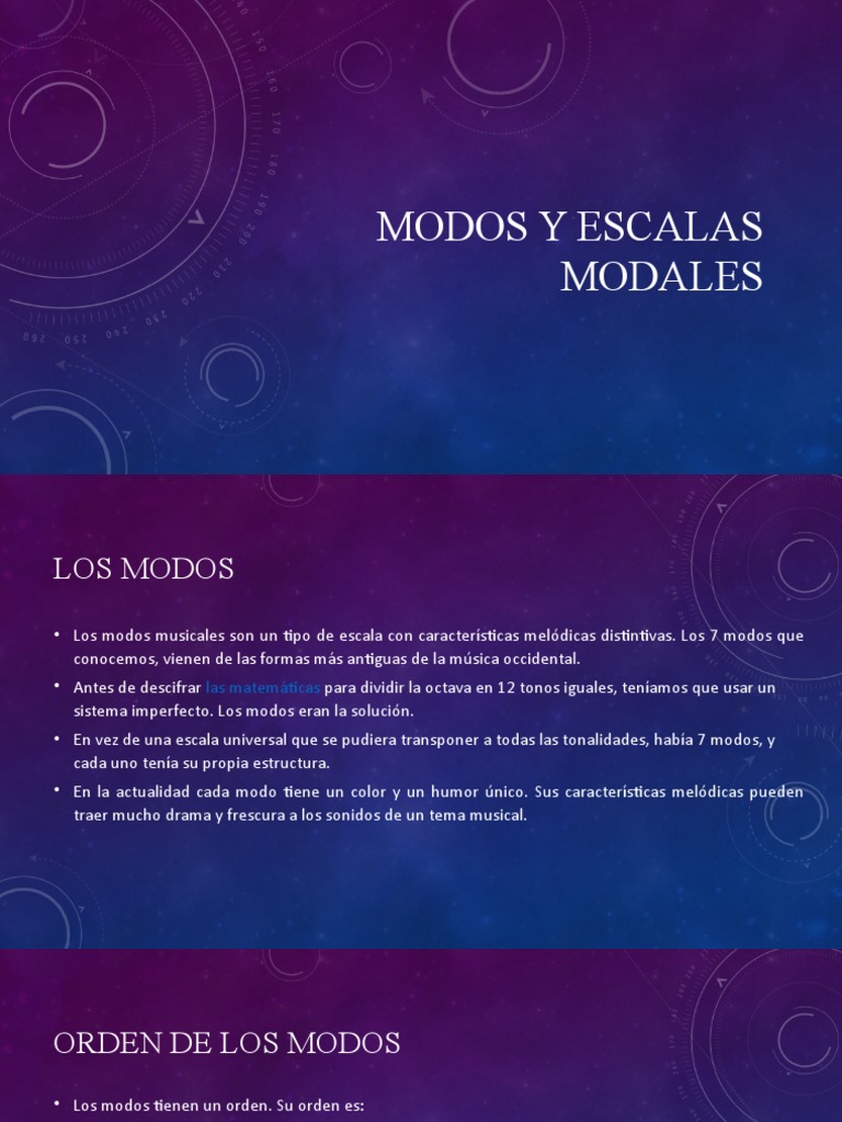 Modos y Escalas Musicales Modales | PDF | Escala (música) | Modo (música)