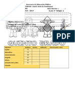 Calificaciones de 5° primaria