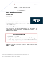 Hidráulica y neumática: evaluación I