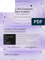 Very Peri Geometric Stars Aesthetic School Learning Center by Slidesgo