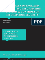 Internal Control and Accounting Information Systems & Control