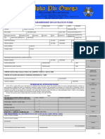 Membership Registration Form: Membership Re-Affirmation Pledge