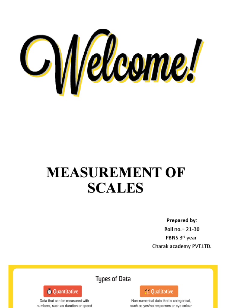 Measurement Tool PDF Level Of Measurement Measurement