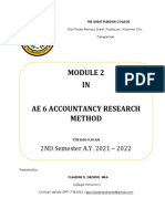Module II - Ae 6 Accounting Research Method-1