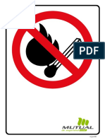 Afiche Prohibido Encender Fuego