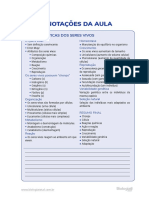 Biologia - Características Dos Seres Vivos