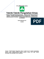 E-Book Teknik Pengolahan Emas PT. ARDHA MAS