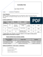 Curriculum Vitaé: Career Objective