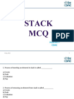 Stack MCQ: Jayaram P Cdac