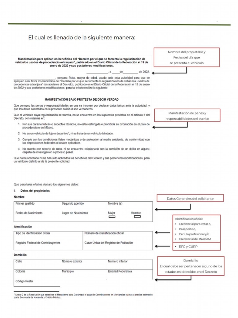 Guia Manifiesto Bajo Protesta de Decir Verdad PDF