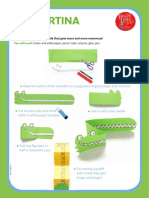 Concertina Crocs!:: Green and White Paper, Pencil, Ruler, Scissors, Glue, Pen