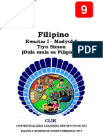 Filipino9 q1 Mod5 Tiyo Simon Dula Mula Sa Pilipinas v3