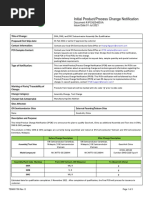 Initial Product/Process Change Notification: Document #:IPCN23483XA Issue Date:01 Jul 2021