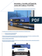 Resetear Contraseña y Acceder Al Panel de Configuración Del Linksys WAP54G