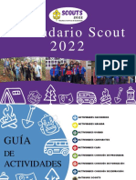 Calendario Scout 2022 con actividades para cachorros, manada, unidad y más