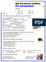 Present Simple 3rd Person, Positive, Negative and Questions