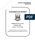 University of Mumbai: Psychology