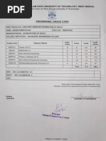 Grade Card 1st Sem