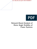 Network-Based Analysis of Rotor Angle Stability of Power Systems