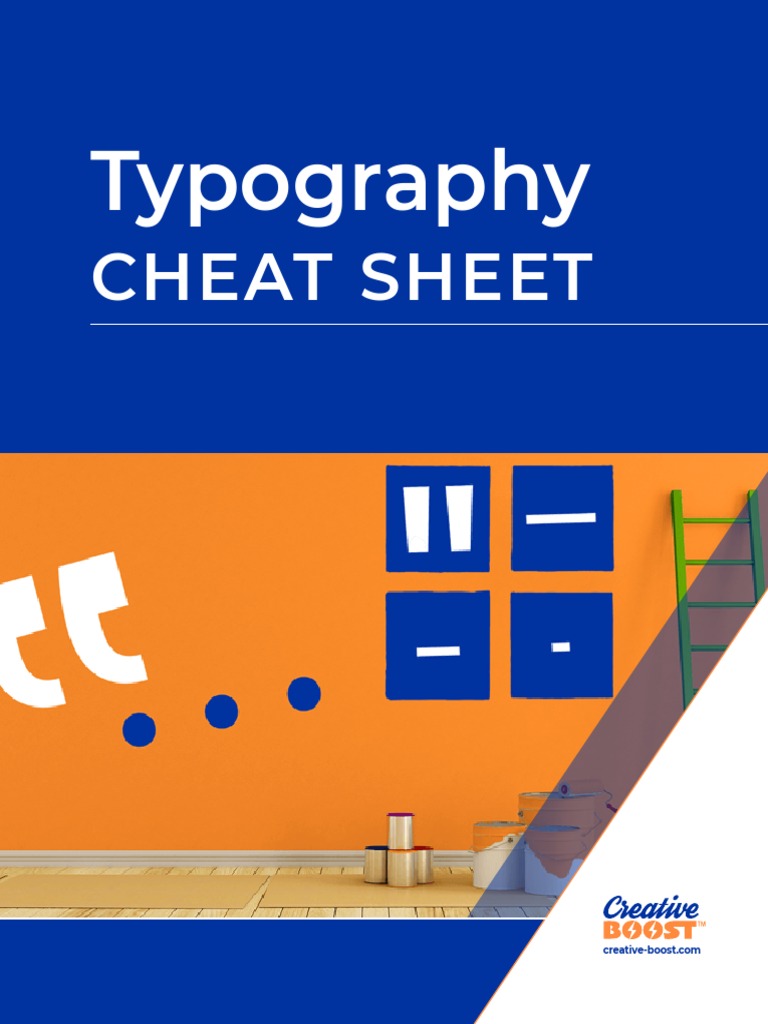 Typography Checklist | PDF | Ellipsis | Writing