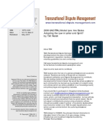 Walsh Transnational Dispute Management 2011