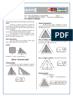 Áreas de Regiones Triangulares para Quinto de Secundaria