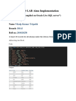 Third Lab Library Database Records