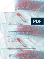 Topic 4 - Hemoglobin, Iron and Porphyrias