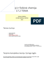 Fizikinė Chemija - 17.2 TEMA - 2020 Tarpinio Komplekso Teorija