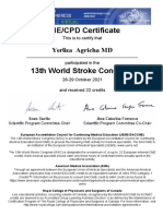 CME/CPD Certificate: Yerliza Agricha MD